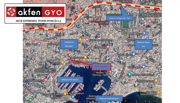 Akfen GYO, Bodrum Eskiçeşme den 9 milyon TL ye arsa aldı! Yeni projelerin kapısı aralandı! 