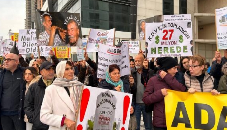 Esenyurt ta konut mağdurlarından eylem! 14 yıldır evimizi alamadık... 