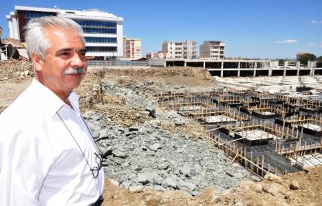 Keşan'da çok amaçlı pazar yeri projesi inşaatı devam ediyor!