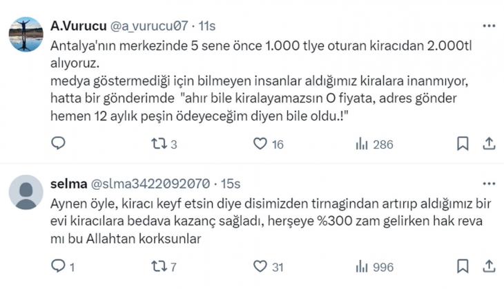 Emekliler, işçiler ve emekçiler yüzde 25 zam mağduru: Kiracılar, 15-17 bin TL lik evlerde 1.500-2.500 TL ye oturuyor!