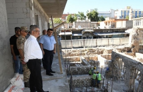 Tarihi Tuz Hanı'nda inşaat hızlandı!