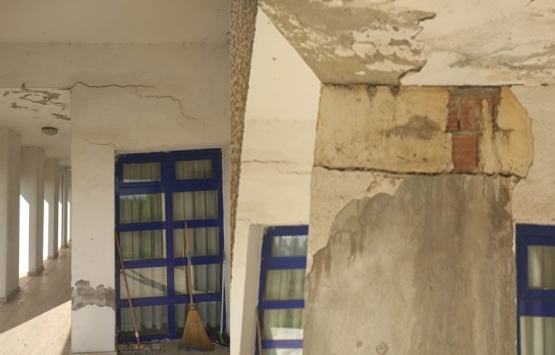 Gebze deki öğrenci yurdundaki çatlaklar öğrencileri tedirgin ediyor!