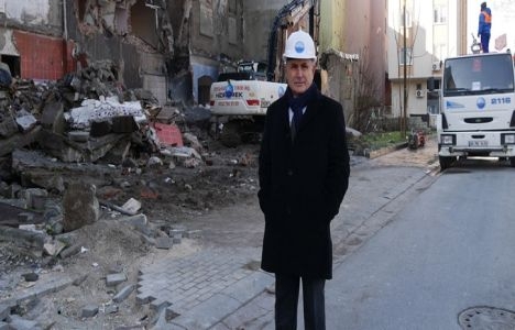 Büyükçekmece belediyesi riskli bina yıkımı