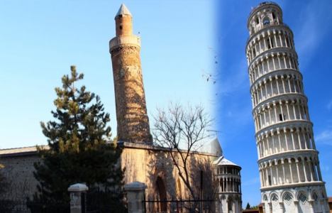 Harput Ulu Cami'nin minaresi Pisa Kulesi'nden daha eğimli!