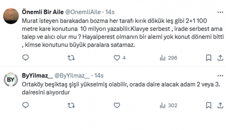 Sarı sitede konut fiyatları iki günde arttı!