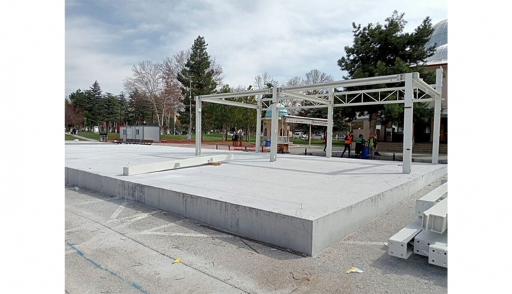 Malatya da esnaf için çelikten 338 iş yeri inşa ediliyor!