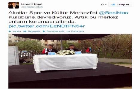 Beşiktaş Belediyesi, Akatlar Spor ve Kültür Merkezi ni BJK ye devretti!