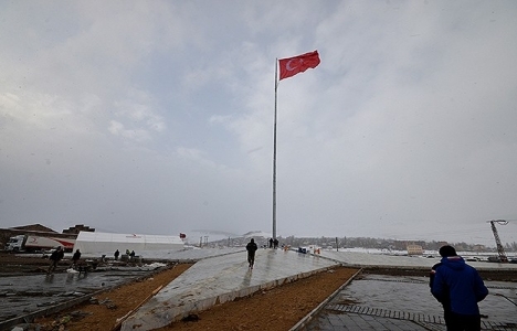 Sarıkamış Ayyıldızlı tören alanındaki çalışmalarda sona gelindi!