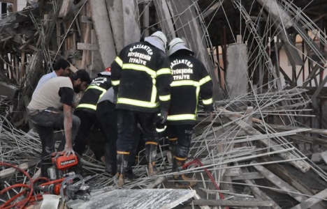 Gaziantep Nizip'te inşaat çöktü!