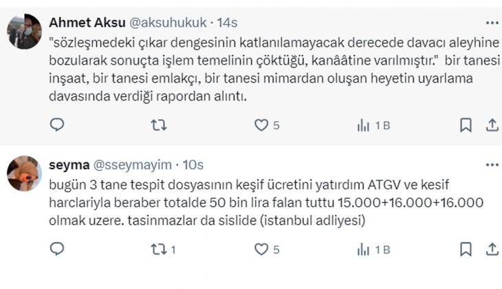 Kira tespit davasında keşif ve bilirkişi ücreti detayı! Rakam rakam açıklandı!