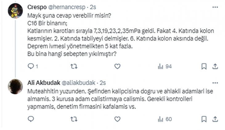 Binaların kolonlarında bu kesinlikle olmamalı!