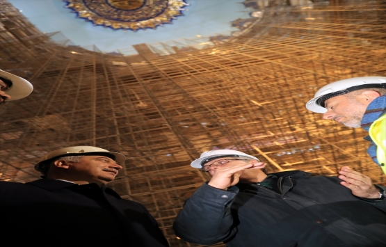 Çamlıca Camii için 350 kişi 24 saat esasıyla çalışıyor!