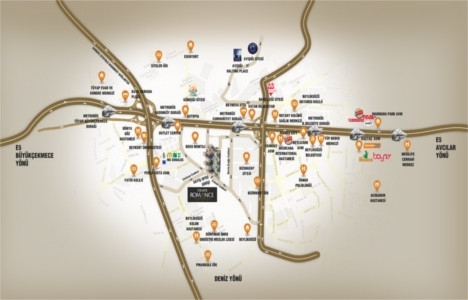 Demir Romance ulaşım krokisi!