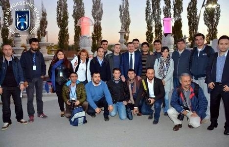 Melih Gökçek, AA personeline Ankapark ı gezdirdi!