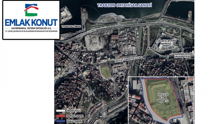 Emlak Konut GYO Trabzon Ortahisar Sanayi arsasına hangi firmalar teklif verdi? 