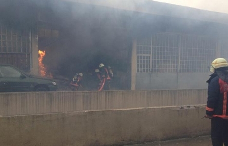 Topkapı sanayide patlama meydana geldi!