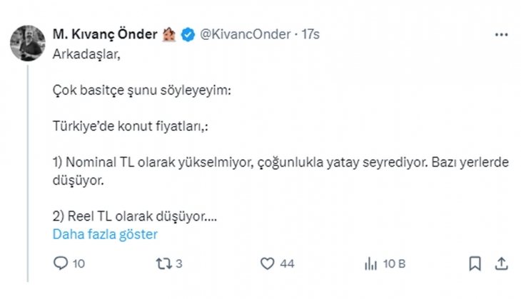 Konut fiyatlarında neler oluyor? Şu anki ilanların sahipleri, hayal kurarken para kaybeden mülk sahipleri! 