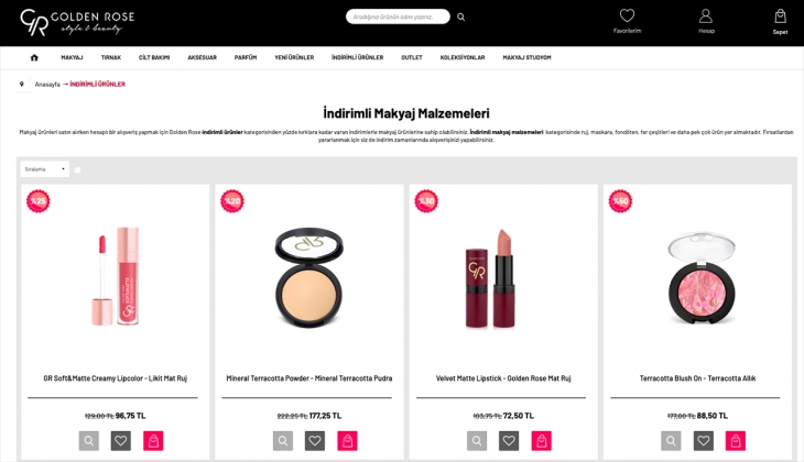 Golden Rose’da indirim günleri başladı. Birçok üründe yarı yarıya indir ver. İşte 16 Eylül 2022 fiyat listesi