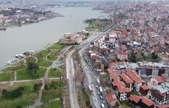 Eminönü-Alibeyköy tramvay hattı havadan görüntülendi!