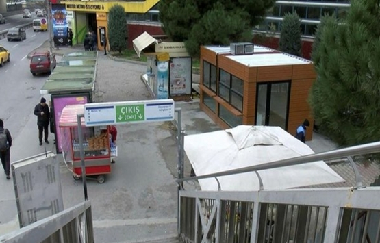 Merter metro istasyonuna kaçak büfe mi yapıldı? 