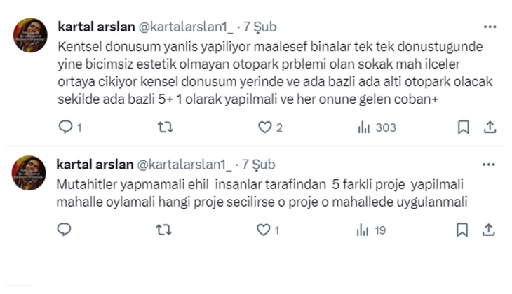 Halka 330 metrekare ücretsiz konut arsası tahsis edilsin! Mimar Şenol Gökner den ulusal konut projesi çağrısı!