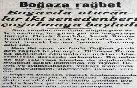 1936 yılında Boğaziçi ne rağbet artmış!