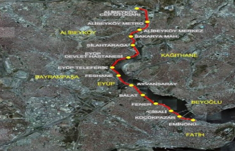 Eminönü-Alibeyköy Tramvay Hattı için düğmeye basıldı!