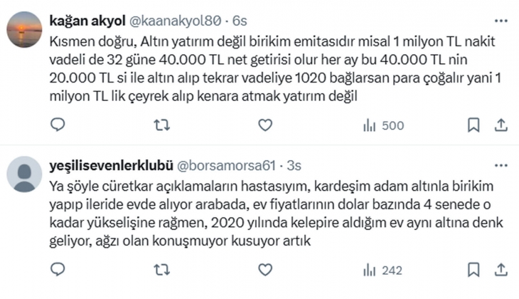 Cem Özüak tan altın yatırımcılarına uyarı: Altın doğurmuyor, mevduat hesapları bile vade getirisi sağlıyor! 