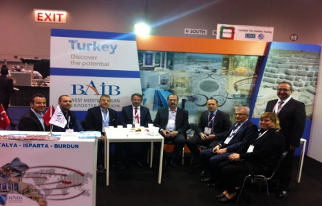 Batı Akdeniz mermeri ABD'de tanıtıldı!