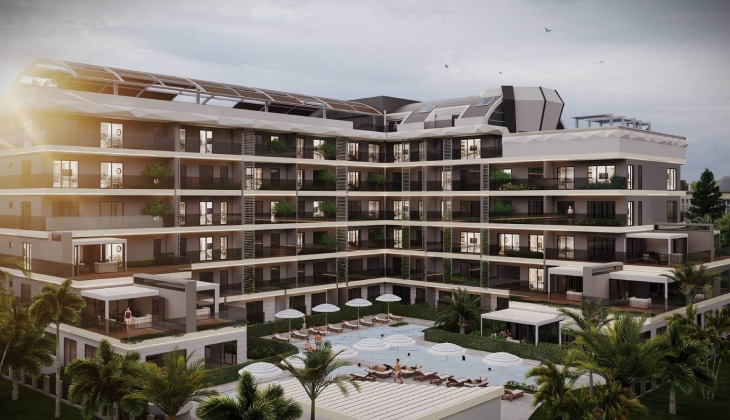 Antalya Diamond City Suite de 1+1 ler 3 milyon 950 bin TL den başlayan fiyatlarla! 