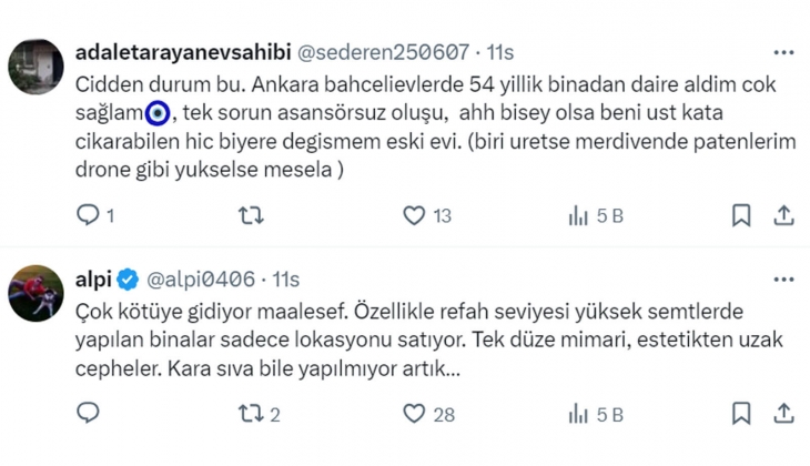 Tebernüş Kireçci sordu: Türkiye de konut kalitesi iyiye mi gidiyor, kötüye mi?