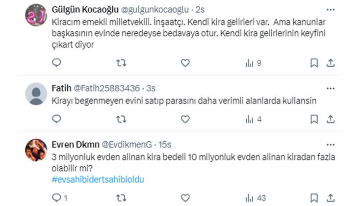 Ev sahipleri zengin, kiracılar yoksul mu? Mağdur ev sahibinden Bakan Tunç a yüzde 25 zam sınırı tepkisi!
