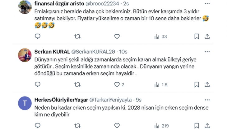 Uzmanı açıkladı: 2025 Ekim-Kasım da ya da 2026 Nisan da seçim olursa konut fiyatları yine tırmanacak!