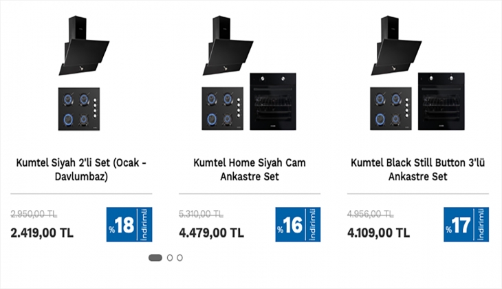 Kumtel’de ankastre setlerde kaçırılmayacak yüzde 20 indirim fırsatı! İşte 16 Eylül 2022 fiyat listesi