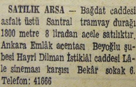 1944 yılında imara girecek Acıbadem de 150 dönüm arazi satılacakmış!