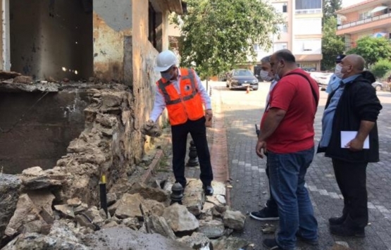 Kartal da madde bağımlılarına mesken olan metruk bina yıkıldı!