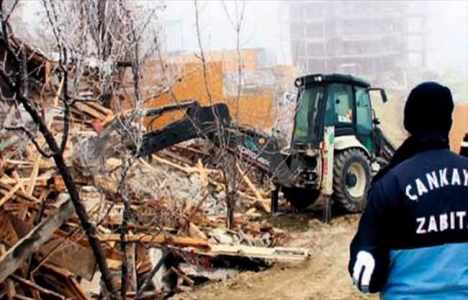 Çankaya'da metruk gecekondular yıkılıyor!
