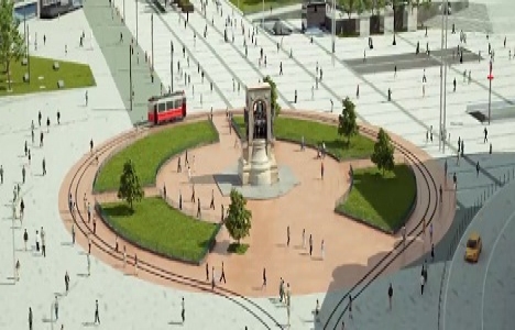 Taksim Meydanı çalışmalarında sona gelindi!