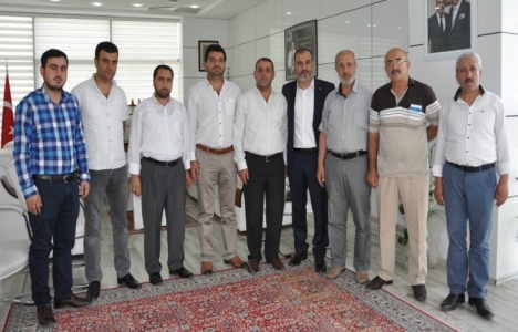 Elazığlı müteahhitler, İdris Alan'ı ziyaret etti!