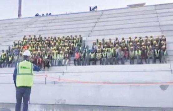 Göztepe Stadı nda ses denemesi yapıldı!