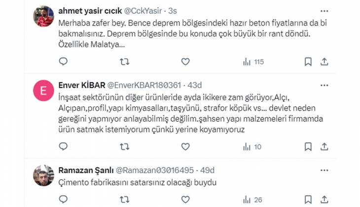 Çimento fiyatlarına yüzde 43 lük dev zam! Hem inşaat sektörüne, hem vatandaşa zarar!