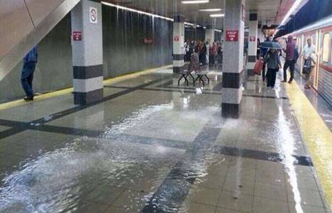Batıkent metro istasyonunu su bastı!