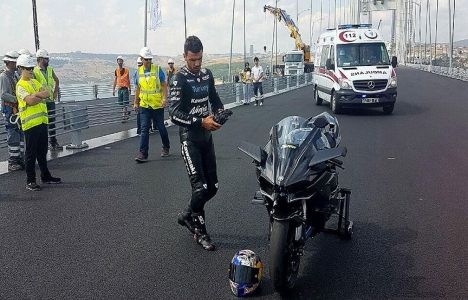 Kenan Sofuoğlu Osmangazi Köprüsü'nde hız denemesi yaptı!