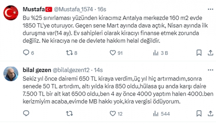 Evlerde yüzde 25 sınır var ama, Vakıflar kiracılarına çok yüksek kira zamları için ihbarname yolluyor!