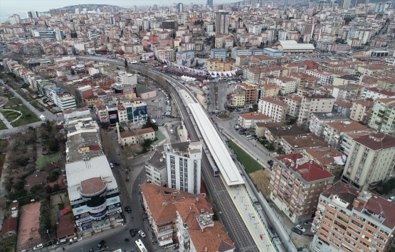 Gebze-Halkalı demir yolu hattı havadan görüntülendi!