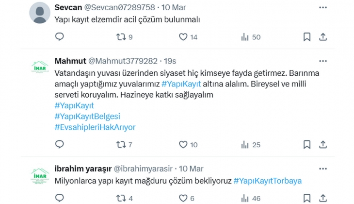 Yapı kayıt mağdurları evsiz kalma riskiyle karşı karşıya! Acil çalışma yapılmalı! 