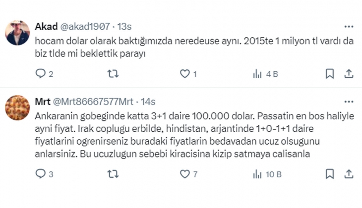 2015 te 1 milyon TL olan evin fiyatı, 2023 ün sonunda 15 milyon TL ye dayandı!
