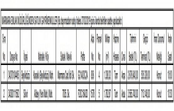 Milli Emlak tan 6.2 milyon TL ye satılık 2 arsa!
