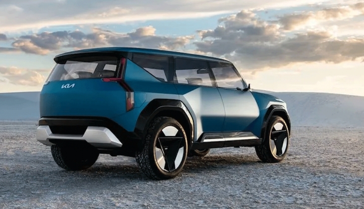 Yedi kişilik elektrikli Kia EV9 modeli Türkiye yollarında!
