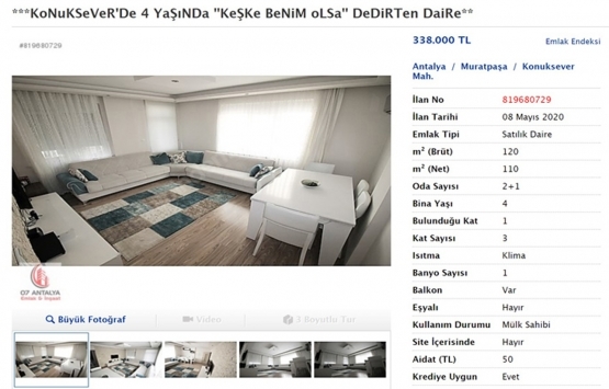 Antalyalı emlakçılardan dikkat çeken ev ilanları!
